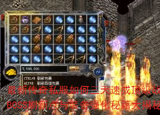 ���´���˽����������ٳɶ���ս��������BOSSˢ�µ���װ��ǿ���ؼ�����أ�