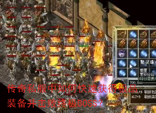 ����˽������ο��ٻ�ü�Ʒװ���������ռ�BOSS��