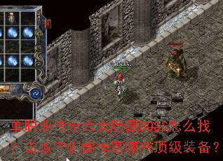 ��ְҵ������������BOSS��ô�ң����������ܵ�����Щ����װ����